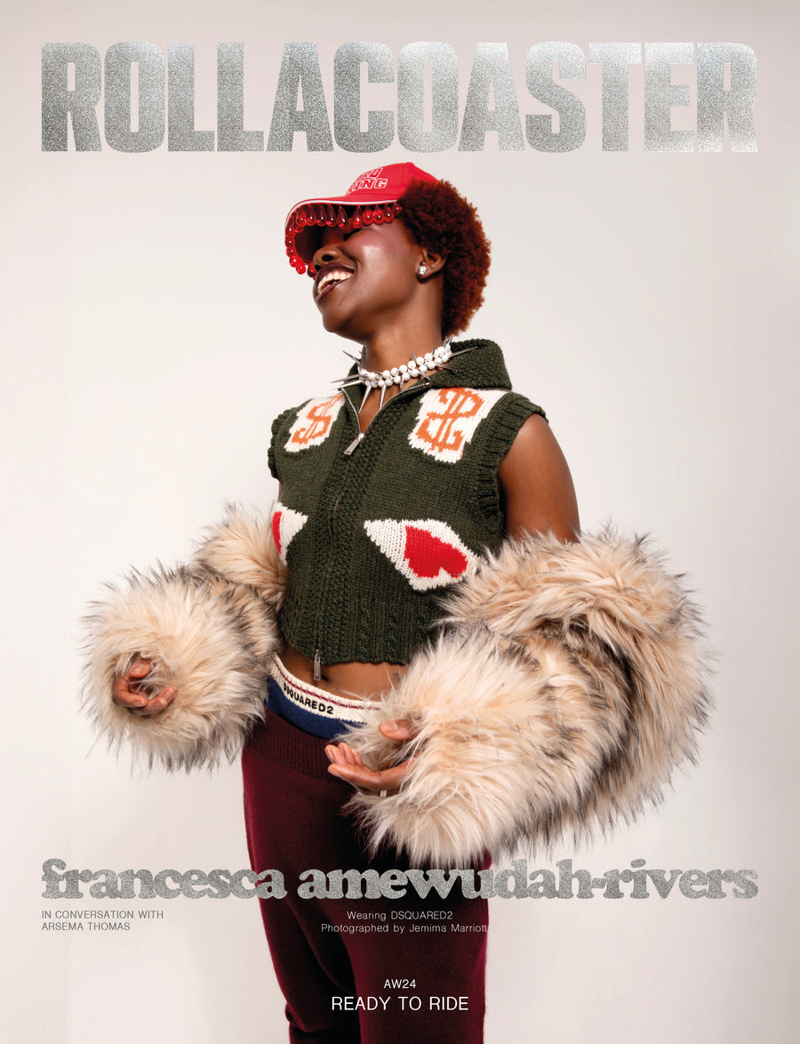 Francesca Amewudah-Rivers Covers Rollacoaster Magazine's Autumn/Winter 2024 Issue