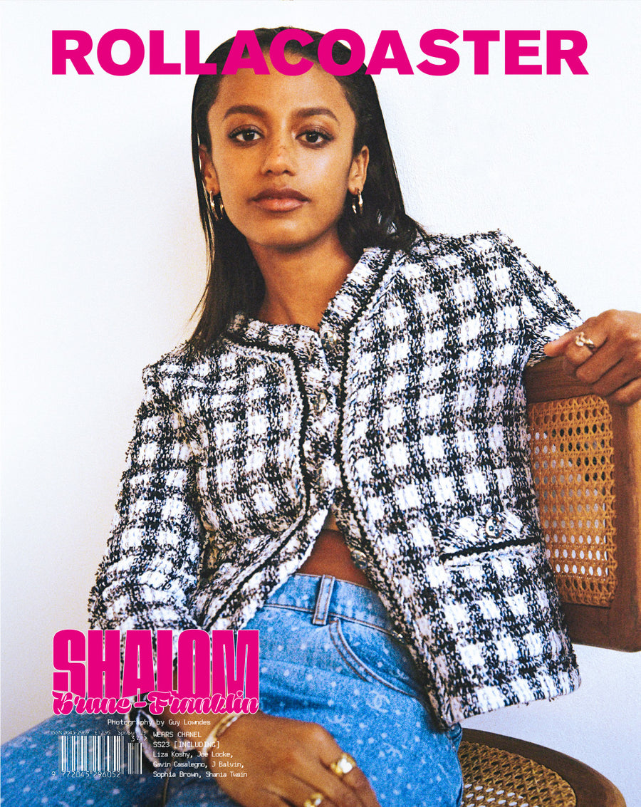 Shalom Brune-Franklin Covers Rollacoaster Magazine's Summer 2023 Issue