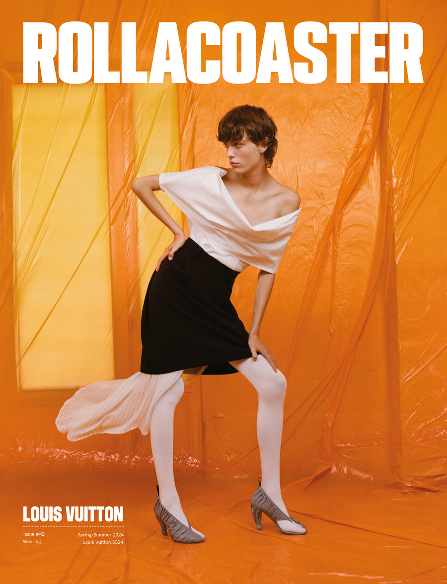 Louis Vuitton Model COVERS ROLLACOASTER MAGAZINE'S SPRING/SUMMER 2024 ISSUE